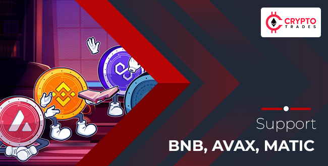 Crypto trades supports bnb,avax,matic